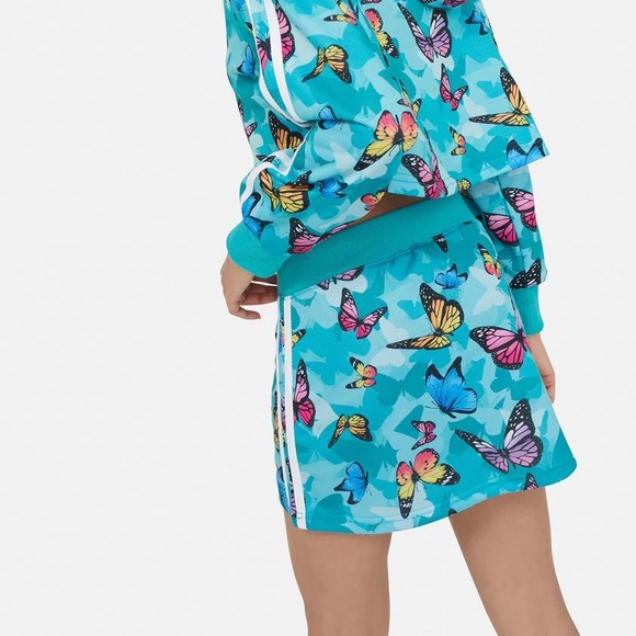 Delia’s by Dolls Kill Teal & Butterfly Drawstring Skirt Ladies XXS - Picture 3 of 7